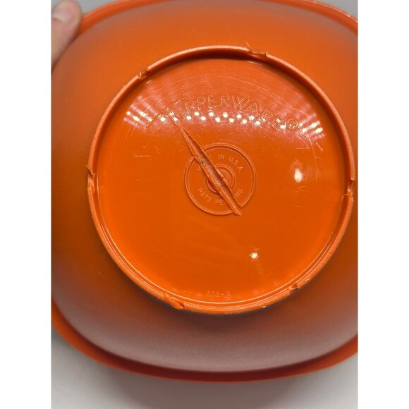 VTG Tupperware Stackable Bowls With Handles In Green Orange & Brown READ Decor - Picture 6 of 9
